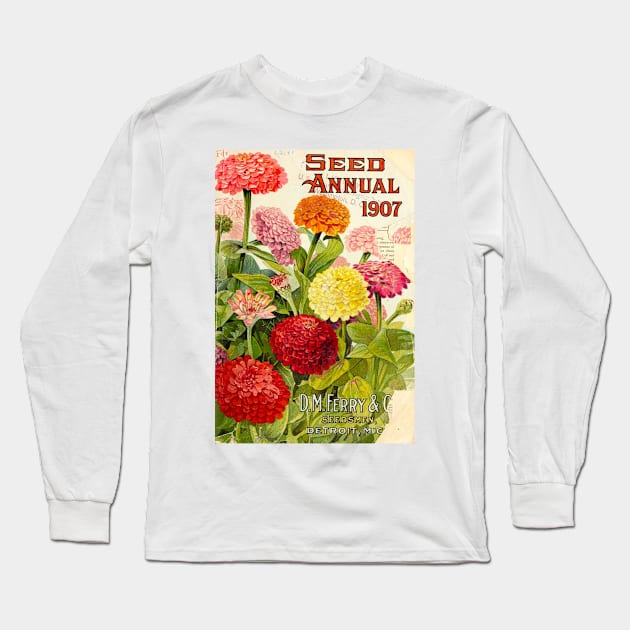 Annual Seed Catalogue,1907 Long Sleeve T-Shirt by WAITE-SMITH VINTAGE ART